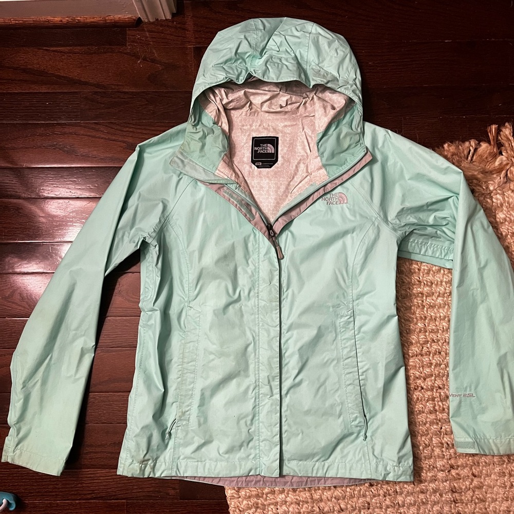 North Face Women’s Rain Coat Jacket Mint M